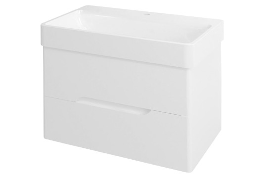 MEDIENA umyvadlová skříňka 77x50,5x49cm, bílá mat/bílá mat