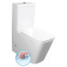 PORTO RIMLESS WC kombi, spodní/zadní odpad, bílá