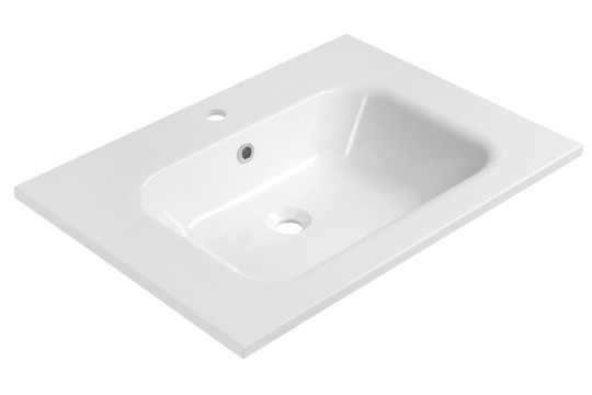 ARECA umyvadlo, litý mramor, 71x51,5cm, bílá