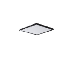 AZPO stropní LED svítidlo, 225x225mm, 12,3W, 3000/4000/6000K, IP54, černá mat