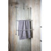 Závěsný držák ručníků na sprchovou zástěnu 600x730x125mm, chrom