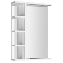 KORIN STRIP zrcadlo s LED osvětlením a policemi 50x70x12cm