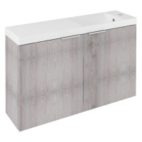 LATUS X umyvadlová skříňka s umyvadlem 80x54,5x22cm, dub mocca LATUS X umyvadlová skříňka s umyvadlem 80x54,5x22cm, dub mocca