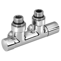 R-START připojovací sada ventilů pro středové připojení, chrom