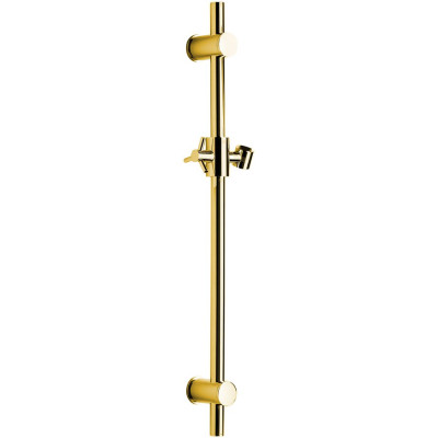 Posuvný držák sprchy kulatý, 560 mm, zlato