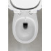 SENTIMENTI závěsná WC mísa, Rimless, integrovaný ventil a bidet. sprška, 36x51 cm, bílá