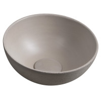 MINOR betonové umývátko na desku, Ø 26cm, písková