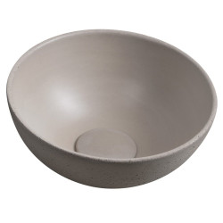 MINOR betonové umývátko na desku, Ø 26cm, písková
