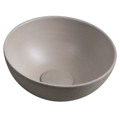 MINOR betonové umývátko na desku, Ø 26cm, písková