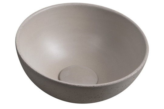 MINOR betonové umývátko na desku, Ø 26cm, písková
