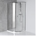 ARLETA čtvrtkruhová sprchová zástěna 800x800mm, čiré sklo