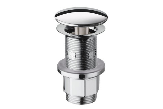 Neuzavíratelná kulatá výpusť pro umyvadla s přepadem i bez, V 10-80mm,chrom