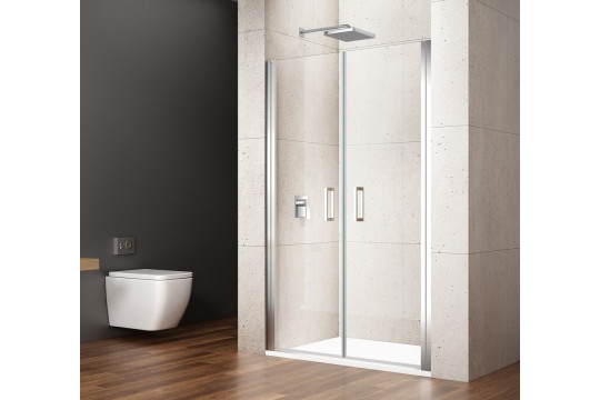 LORO sprchové dveře dvoukřídlé 900mm, čiré sklo