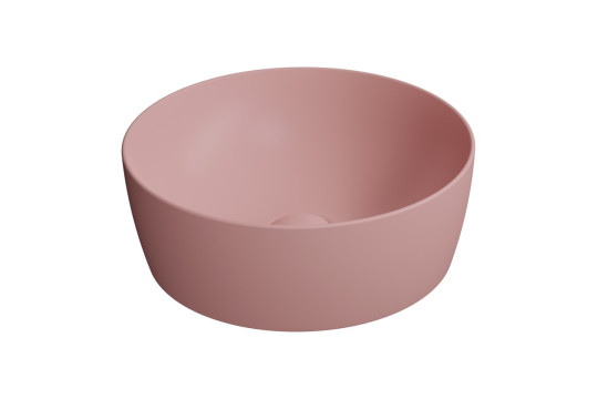 NUBES keramické umyvadlo na desku průměr 40cm, blush mat