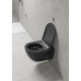 PURA ECO závěsná WC mísa, Swirlflush, 36x55cm, černá dual-mat