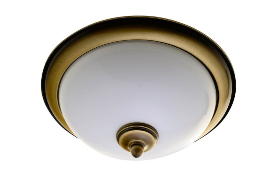 GLOSTER stropní osvětlení E27, 2x60W, bronz