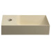 PICCOLINO betonové umývátko 30,8x17cm, baterie vlevo, žlutá