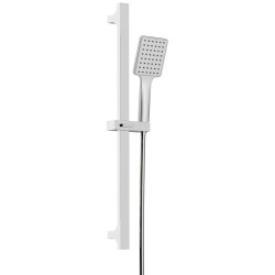 Sprchová souprava hranatá, posuvný držák 680mm, chrom