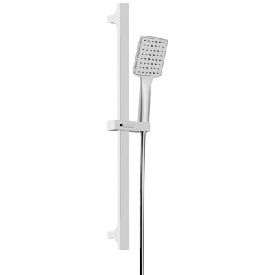 Sprchová souprava hranatá, posuvný držák 680mm, chrom