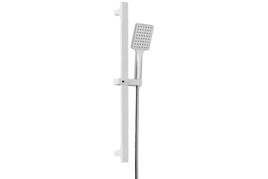 Sprchová souprava hranatá, posuvný držák 680mm, chrom