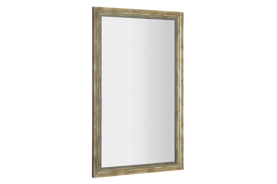 DEGAS zrcadlo v dřevěném rámu 716x1216mm, černá/starobronz