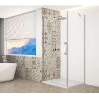 TRINITY CHROME čtvercový sprchový kout 1000x1000mm, čiré sklo, levé