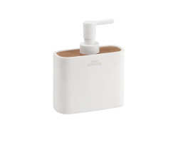 NINFEA dávkovač mýdla na postavení, bílá/bambus