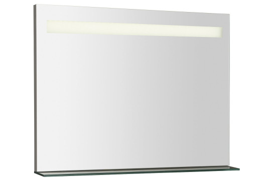BRETO zrcadlo s policí 800x608mm, LED osvětlení
