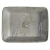 DALMA keramické umyvadlo 48x38x13 cm, hranaté, grigio