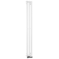 PILON otopné těleso 196x1800mm, se třemi háčky pro ručník, bílá mat
