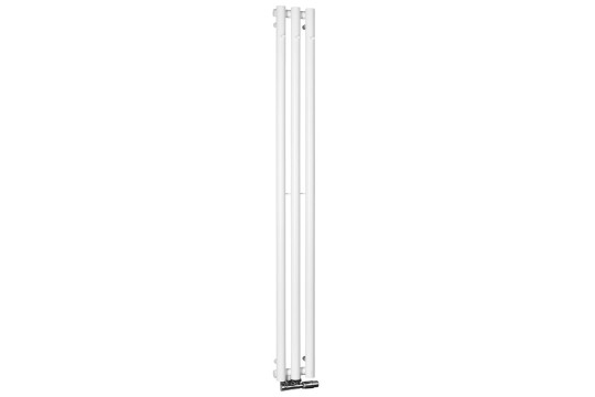 PILON otopné těleso 196x1800mm, se třemi háčky pro ručník, bílá mat
