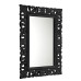 SCULE zrcadlo ve vyřezávaném rámu, 70x100cm, černá