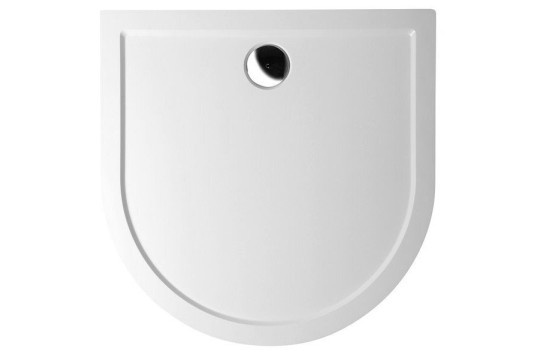 ISA 90 sprchová vanička z litého mramoru, půlkruh 90x90x4cm, bílá