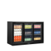 Minibar prosklené posuvné dveře, černá DB 300 S-3
