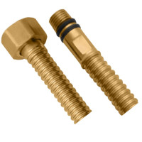 Připojovací nerezová trubička, vlnovec, M10x3/8", 40cm, zlato mat