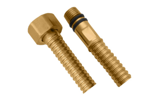 Připojovací nerezová trubička, vlnovec, M10x3/8", 40cm, zlato mat