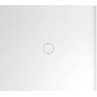 MIRAI sprchová vanička z litého mramoru, obdélník 90x80x1,8cm, pravá, bílá