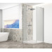 TRINITY CHROME čtvrtkruhový sprchový kout 900x900mm, matné sklo, levé