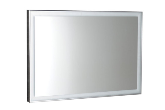 LUMINAR zrcadlo v rámu s LED osvětlením 900x500mm, chrom