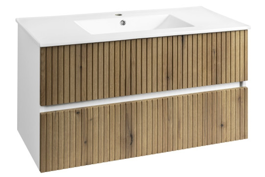PANEDA STRIP umyvadlová skříňka 99,5x55x45,2cm, dub emporio