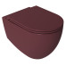 INFINITY WC sedátko, SLIM, Soft Close, Easy Take, maroon red