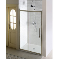 ANTIQUE sprchové dveře posuvné,1400mm, ČIRÉ sklo, bronz