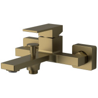 CUBEMIX nástěnná vanová baterie, zlato mat