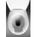 HANDICAP WC kombi zvýšený sedák, Rimless, zadní odpad, bílá