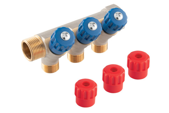 Sanitární rozdělovač 3/4" x 1/2", 3-cestný