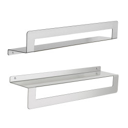 CLEO polička s držákem ručníků 500mm, nerez mat