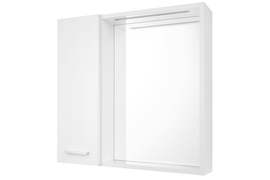 ZOJA/KERAMIA FRESH STRIP galerka s LED osvětlením, 60x60x14cm, levá, bílá