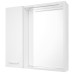 ZOJA/KERAMIA FRESH STRIP galerka s LED osvětlením, 60x60x14cm, levá, bílá