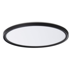 AZPO stropní LED svítidlo, ø 420mm, 22W, IP54, černá mat