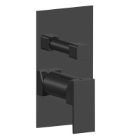 SPECTRE podomítková sprchová baterie, 3 výstupy, černá mat